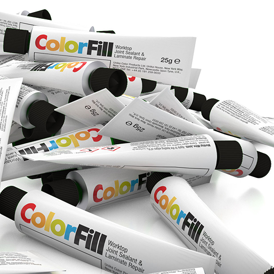 ColorFill reparationskit med 4 farver